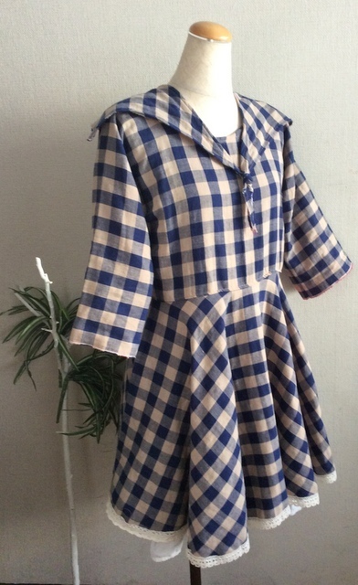 2ｍ布で一枚断ち 袖つけファスナーなし ワンピース まとう くらう すまう ととのう